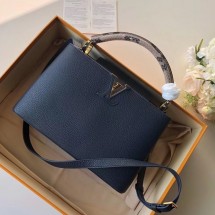 Fake Louis Vuitton CAPUCINES PM M51814 dark blue GL00674