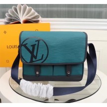 Fake LOUIS VUITTON MESSENGER PM M53492 blue GL02973