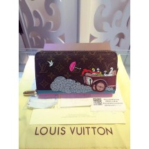 Fake Louis Vuitton Monogram Canvas Zippy Illustre Wallet 61241 Brown GL01511