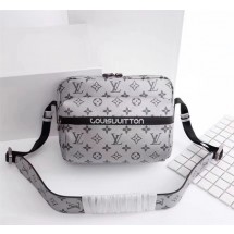 Fake Luxury Louis vuitton monogram canvas messenger 43845 silver GL01796