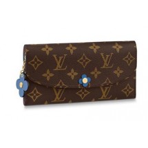 High Quality Louis Vuitton EMILIE WALLET M63895 Bleu Jean Blue GL03431