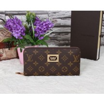 Imitation 2015 Louis Vuitton wallet new model 66570 brown GL02685