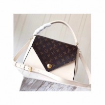 Imitation Best Quality Louis Vuitton original leather DOUBLE V M54339 Beige GL01197