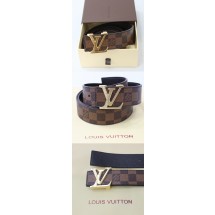 Imitation Luxury Louis Vuitton Monogram 215 Coffee / gold GL00258