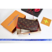 Louis Vuitton CAISSA WALLET N61184 red GL02402