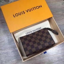 louis vuitton Damier Canvas Toilet Pouch 15 PM M47546 GL04097