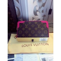 Louis Vuitton Damier Ebene Canvas Wallet M61188 Rose GL01809