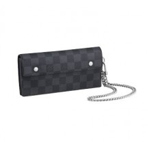 Louis Vuitton Damier Graphite Canvas Accordeon Wallet N60023 GL01326