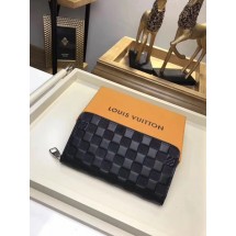 Louis Vuitton DAMIER ZIPPY Wallet N60015 black GL03454