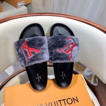 Louis Vuitton DIGITAL EXCLUSIVE BOM DIA FLAT MULE 1A4G98 grey GL03074