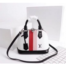 Louis Vuitton Epi leather ALMA BB M51962 white GL00475