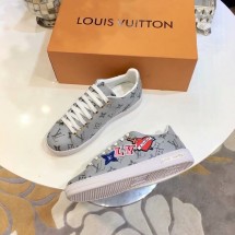 Louis Vuitton FRONTROW SNEAKER LV899SY silver GL02742