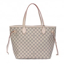 Louis Vuitton handbag damier azur canvas neverfull mm n51107 GL04460