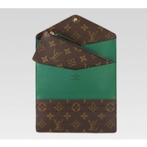 Louis Vuitton handbag monogram canvas josephine wallet m60163 (green) GL04163