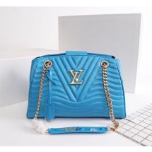 LOUIS VUITTON Leather M51497 Light blue GL02994