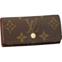 Louis Vuitton M62631 Monogram Canvas 4 Key Holder Khaki GL02304