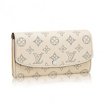 Louis Vuitton Mahina Leather Iris Wallet M60177 Ivory GL01621