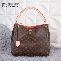 Louis Vuitton Monogram Canvas Cata Bag 41620 Red GL04601