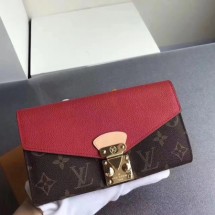 Louis Vuitton Monogram Canvas Padlock Wallet M58414 red GL01547