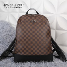 Louis Vuitton Monogram Damier Ebene Graphite Jake Backpack M41558 Coffee GL01756