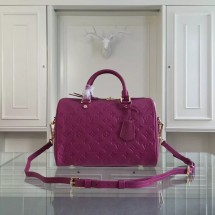 Louis Vuitton Monogram Empreinte 30CM Tote Bag M91330 Purple GL01108