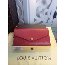 Louis Vuitton Monogram Empreinte Wallet M61182 Red GL03836