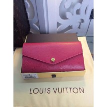 Louis Vuitton Monogram Empreinte Wallet M61182 Rose GL03566