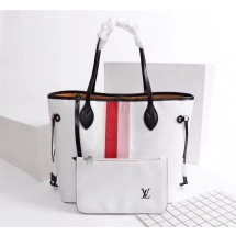 Louis Vuitton Neverfull Epi Leather MM 53763 white GL04384