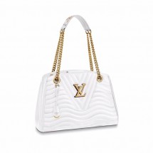 LOUIS VUITTON NEW WAVE CHAIN TOTE M51978 white GL03607