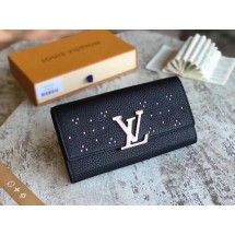 Louis Vuitton original CAPUCINES WALLET M62556 black GL02775