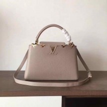 Louis Vuitton original Elegant Capucines BB Bags M94517 grey GL00779