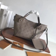 Louis Vuitton original Mahina Leather Tote Bag 54353 grey GL03896