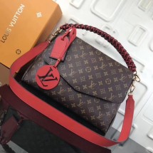 Louis vuitton original Monogram Canvas BEAUBOURG MM M43953 red GL01161