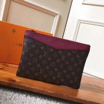 Louis vuitton original Monogram Canvas DAILY POUCH M62048 Bordeaux GL03208