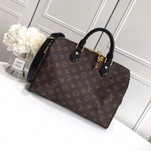 Louis vuitton original SPEEDY BANDOULIERE 30 M41112 black GL00009