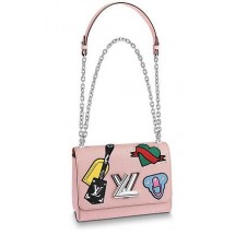 Louis vuitton original TWIST MM M52487 pink GL00166