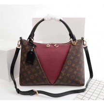 Louis Vuitton V TOTE MM M43949 Bordeaux Red GL00635