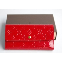 Louis Vuitton Wallet M93525 Monogram Vernis red GL03937