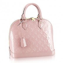 Luxury Louis Vuitton Monogram Vernis Alma PM M50412 Rose Ballerine GL00135