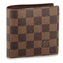 Mens Louis Vuitton double zip monogram damier wallet GL01435