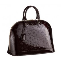 Replica 1:1 Louis Vuitton Monogram vernis Alma mm AMARANTE M93595 GL00523