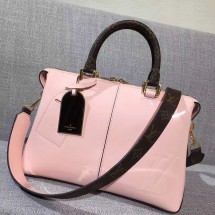 Replica 2017 louis vuitton tote miroir vernis original leahter M54639 pink GL02073