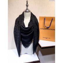 Replica 2017 top quality louis vuitton scarf A2851 black GL01372