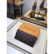 Replica AAA Louis Vuitton Monogram Canvas wallet M61289 rose GL00956