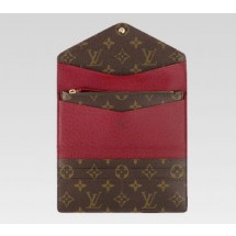 Replica Best Louis Vuitton handbag monogram canvas josephine wallet m60139 (red) GL02376