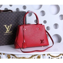 Replica Louis Vuitton Epi Leather Montaigne MM Tote Bag M41056 Red GL00614