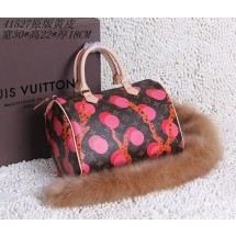 Replica Louis Vuitton Monogram Canvas SPEEDY 30 RAMAGES 41527 Rose GL02661