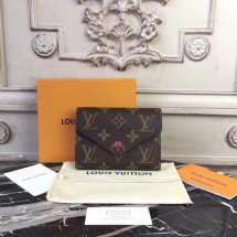 Replica Louis Vuitton Monogram Canvas VICTORINE WALLET M41938 Fuchsia GL00193