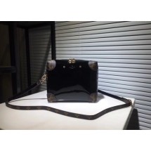 Replica Louis Vuitton Monogram Vernis Shoulder Bag M53546 black GL03693