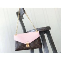 Replica Louis Vuitton Original Monogram Canvas Pallas Chain M41201 pink GL00216